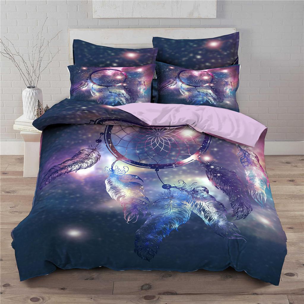 Dreamcatcher Theme Printed Bedding Set Children's Bedroom Quilt and Pillowcase AU/EU/US Double Bed/double Bed Full Size