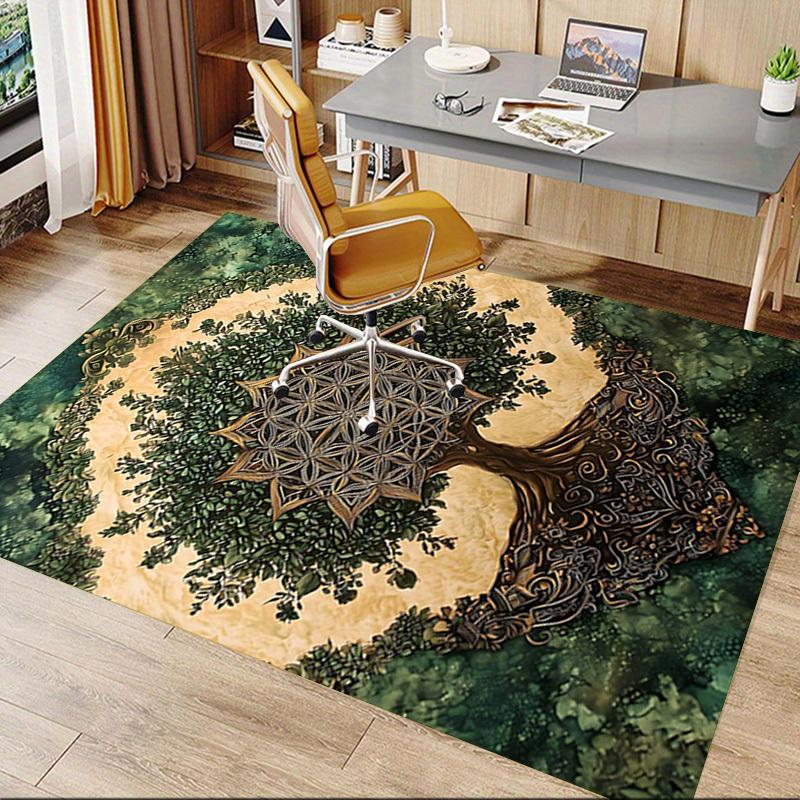 1PC Tree of Life Mandala Extra Large Non Slip Floor carpet, Office, family, Studio Large Area Rug Indoor Rugs, Bold Statement Piece