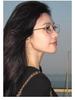 Minimalistische Golddrahtbrille im koreanischen Stil für Damen - High-End, myopiefreundlich, kleines Gestell für runde Gesichter