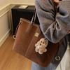 The Korean Version of the Fashionable Tote Bag Is Popular, Simple and Large-capacity Versatile Commuter Shoulder Bag, High-end Texture Foreign-style U
