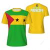 Sports Mesh T-shirt Sao Tome And Principe Flag For Running Bike Soccer Tennis Football Fitness Tees 3D Printed Custom