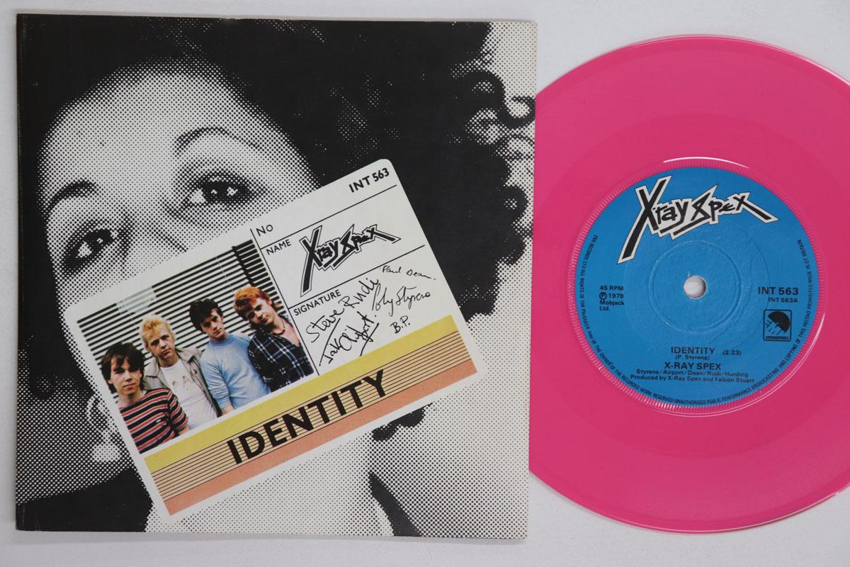 7-дюймовая пластинка X RAY SPEX Identity Lets Submerge INT563 EMI 1978 UK Рок Б/у