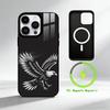 B-bald Eagle Phone Case For iPhone 17 16 15 14 13 12 Pro Max Plus for Mirror Wireless Magnetic Cover
