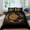 Bohemian Mandala Duvet Cover Golden Sun And Moon 3D Print King Queen Bedding Set Microfiber Dreamcatcher Quilt Cover Pillowcase