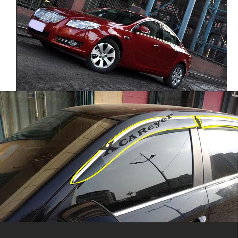 For BUICK Regal 2009 2010 2011 2012 2013 2014 2015 2016 Car Sticker Plastic Window Glass Wind Visor Rain/Sun Guard Vent