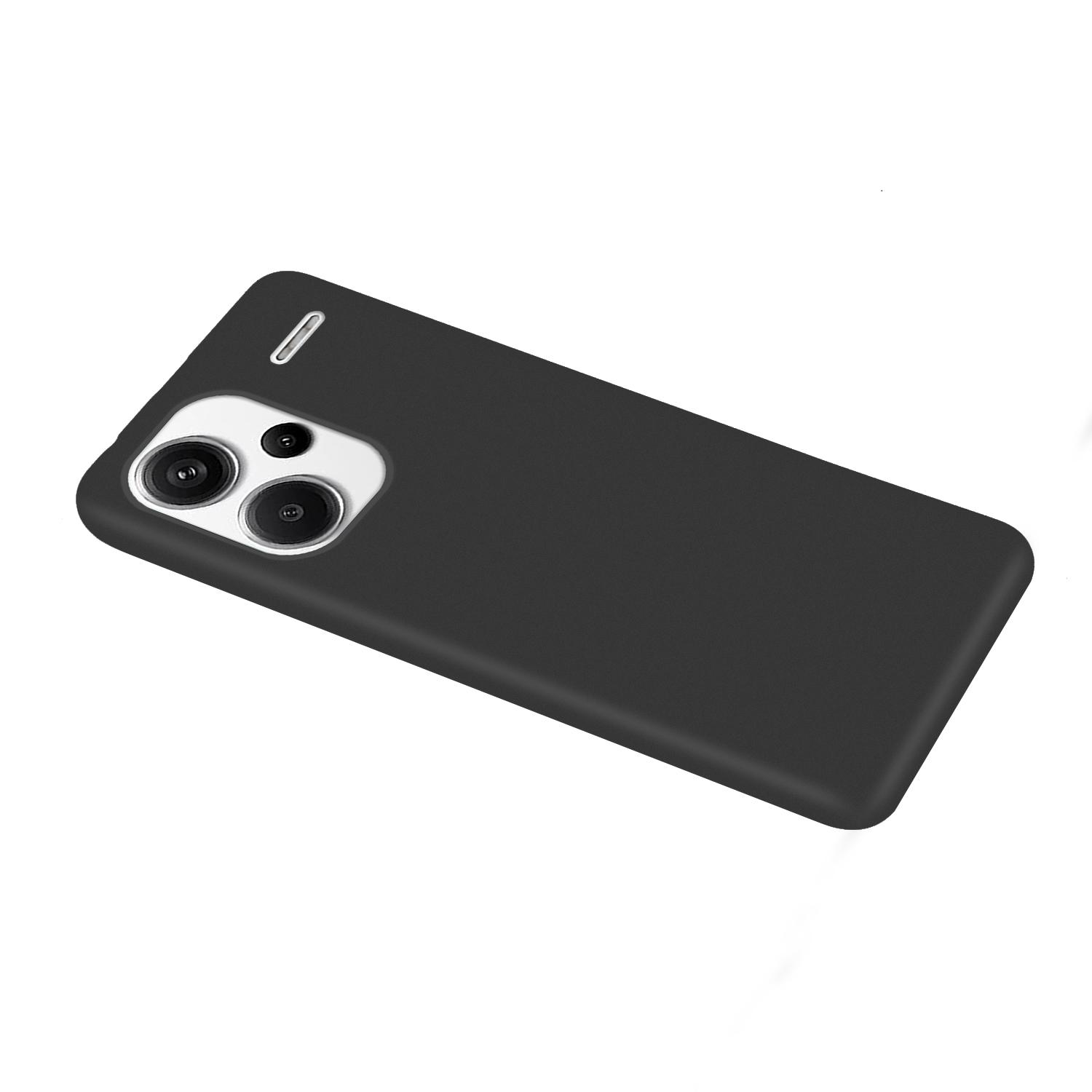 

For Xiaomi Redmi Note 13 Pro+ 5G Phone Shell Matte TPU Cell Phone Protective Cover Black