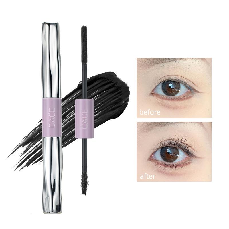 CACE Dual-ended Smudge-proof Mascara & Eyelash Primer – Coffee Colors for Lengthening and Thickening