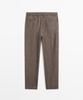Masimodutti Linen Striped Pants