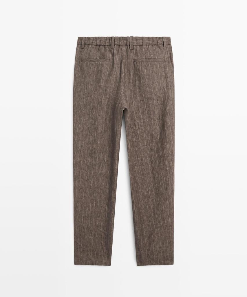 Masimodutti Linen Striped Pants