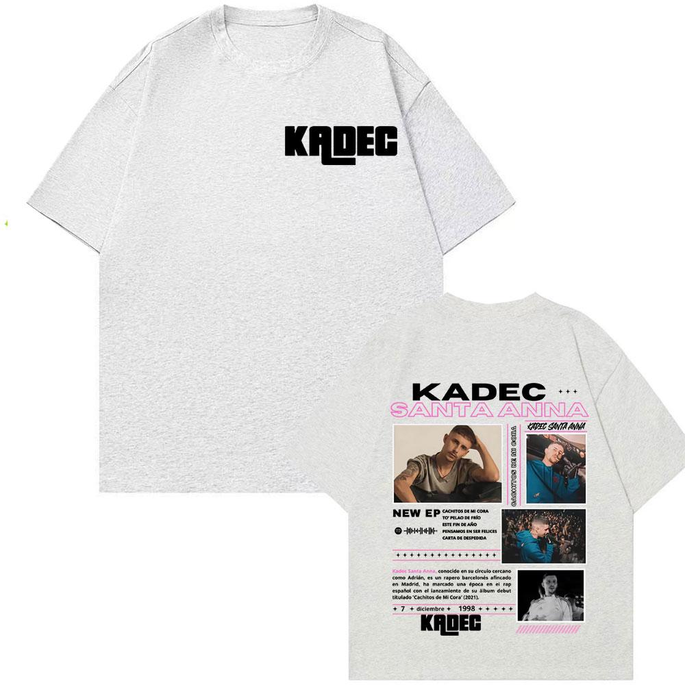 

Rapper Kadec Santa Anna Tour 2026 Cover T Shirts Unisexs Women Vintage Harajuku Streetwear T Shirt Casual Cotton Oversized Tshirt S