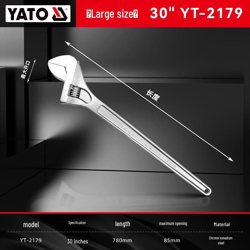Yiertuo Adjustable 6-12 Inch Multi-Function Large Opening Wrench & Pipe Pliers