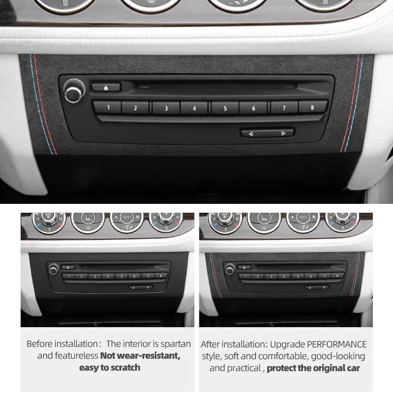 Für BMW Z4 E89 2009-2016 Hergestellt aus Alcantara Mittelkonsole Klimaanlage CD-Panel Verkleidung Performance Aufkleber Auto Innenzubehör