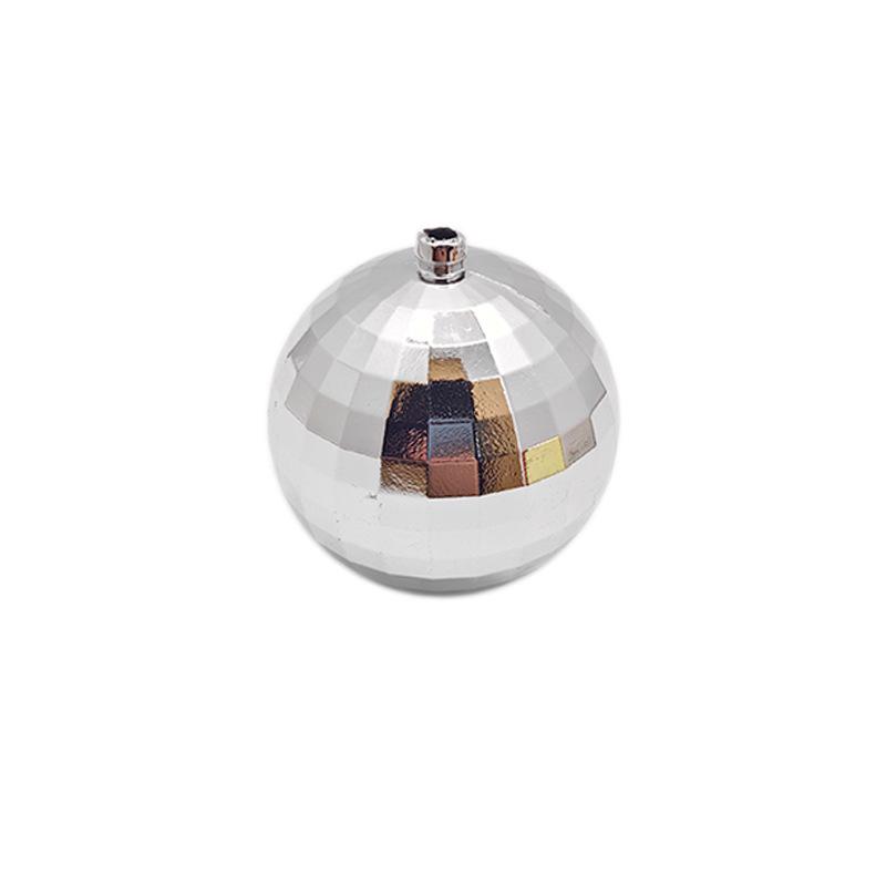 Electricity-Plated Checkered Christmas Tree Ornaments - Special-Shaped Balls and Pendants for Holiday Decoration