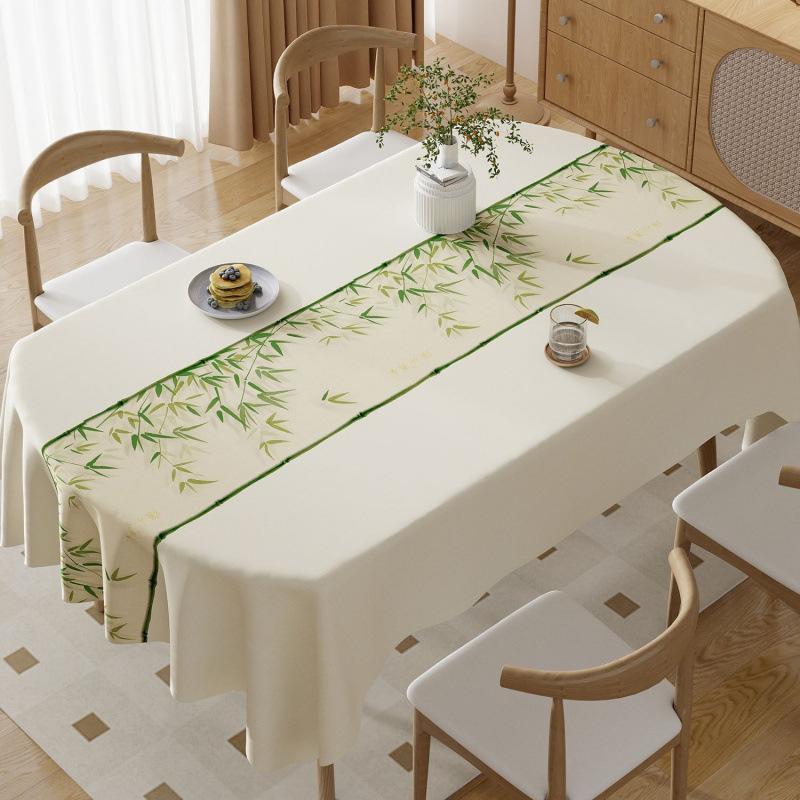 

Tablecloth Three-proof Fabric Light Luxury High-end Rectangular Dining Table Cloth Leave-in Oil-proof Waterproof Anti-scalding 90x90cm 1pcs