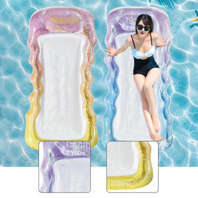 Inflatable Pool Float Lounger Personal Sunbathing Bed Lounge Pool Raft for Summer Lake Party Supplies Swimming Pools Water Park