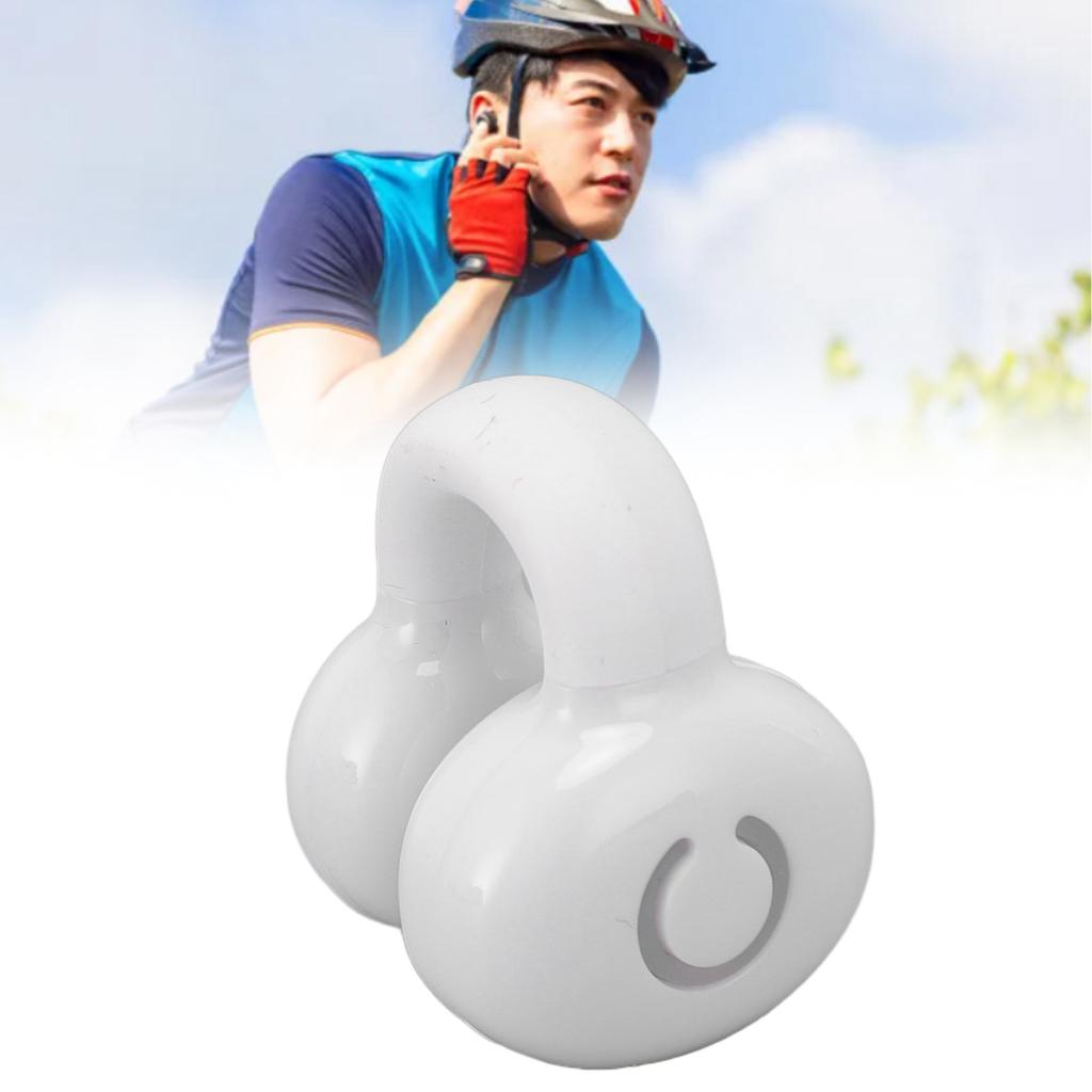 1pc V5.3 Ear Clip Headphone Stereo Noise Canceling Waterproof Bone Conduction Earbud