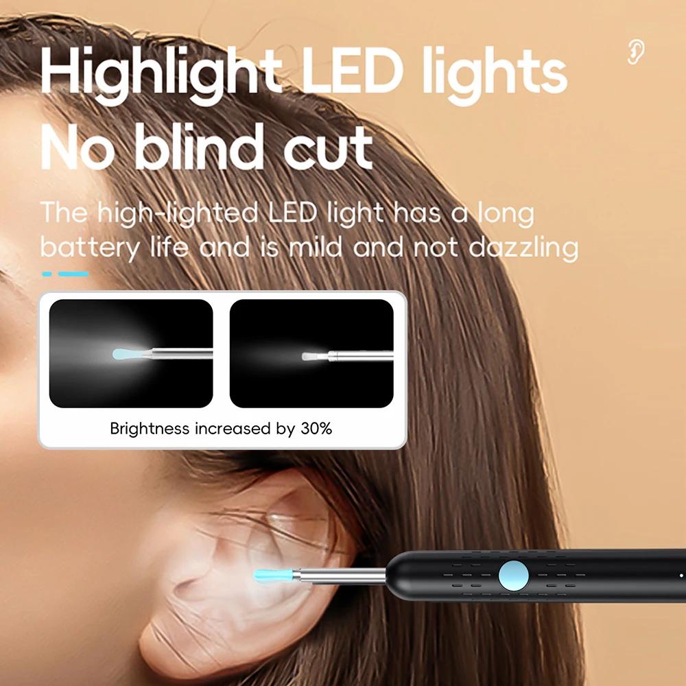 4,2mm Kabelloser Intelligenter Visueller Ohrenreiniger Otoskop Ohrenschmalzentferner Werkzeug Mit 500W Kamera Ohr-Endoskop Ohrwerkzeuge Gesundheitsvorsorge-Set