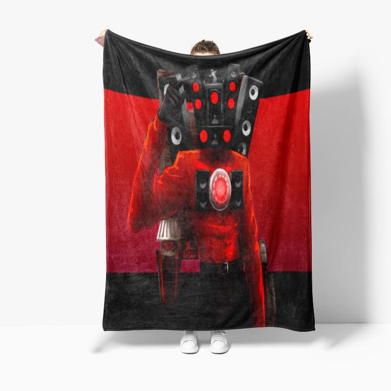 

Скибиди Мультяшный Туалет Фланелевое Одеяло Спальные Постельные Принадлежности Офис Style I,S