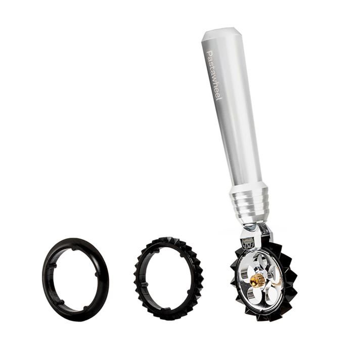 Ensemble Ustensiles - Lot Ustensiles Marcato - 11504001 - Pastawheel Argent - Roulette Découpe Pâtes Avec 3 Types De Coupe