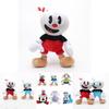 Premium 2 Pieces Set Of 10 Inch Cuphead And Mugman Plush Toys With Cozy Mecup And Brocup Designs