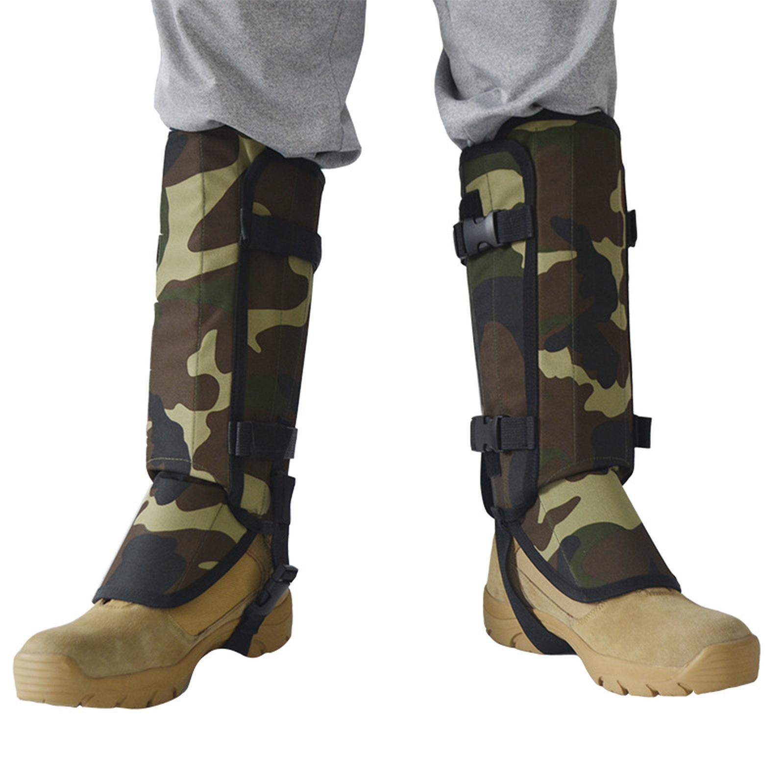 

Hunting Leg Gaiters and Adjustable Snow Boot Gaiters for Hiking Walking Hunting Mountain Climbing and Snowshoeing One Size