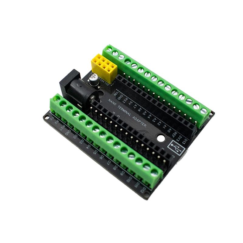 Nano Terminal Expansion Board Terminal Adapter V1.1 with DC Power Port nRF11L11 Module Socket Screw Terminal Breakout Shield