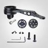Bike Computer Extension Mount Ebony Front-Facing with Adapters