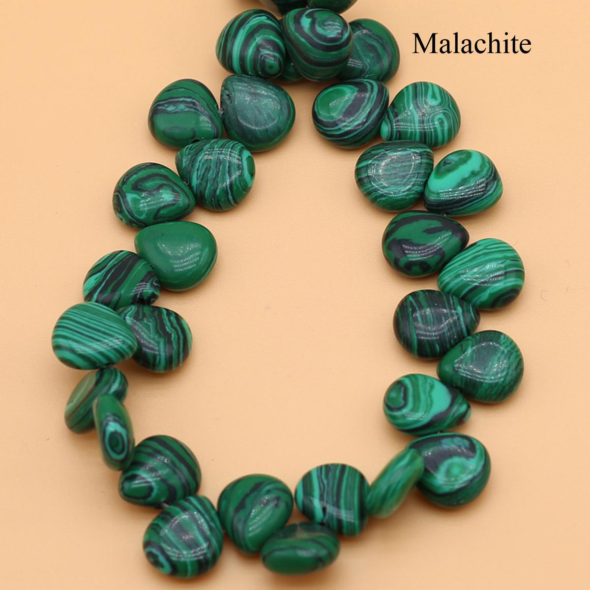 

32 шт./нитка, бусины из натурального камня с горизонтальным отверстием, ручная работа в форме капли, хрустальный агат, свободные бусины-разделители для изготовления ювелирных изделий, аксессуары «сделай сам», 10x12 мм 32Pcs/Strand,10x12mm