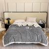 New 3D Shaped Jacquard Blanket Lamb Fleece Coral Fleece Double Sided Blankets Autumn Winter Seasons Warm Comfortable Nap Quilt