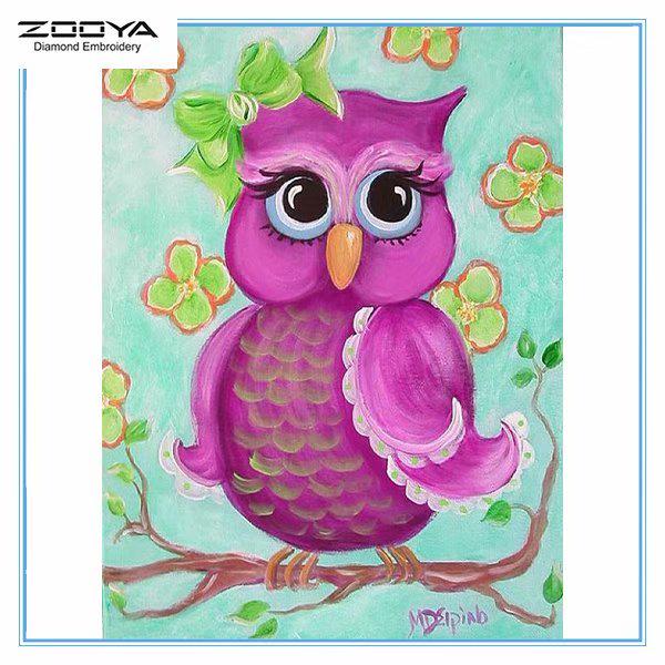 Cartoon Animals diamond painting 5D diamond painting Owl mosaic full diamond home decoration painting