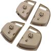 FZJDSD 4Pcs Beige Left and Right Inside Door Handle Frame Cover Bezel Compatible with Hyundai Santa Fe 2007 2008 2009 2010 2011 2012 Replace