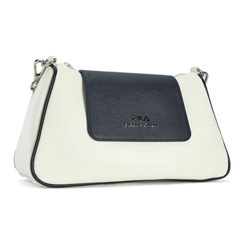 FILA Fashion Casual Color Block Mini Shoulder Bag Women bags White Cream F13W428174FIV