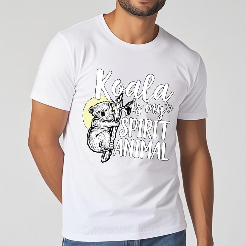 Oversized Tshirt Workout For Her Crew Neck T Shirt Oversized Koala Is My Spirit Animal Classic For Him Teeshirt Vintage Tshirt