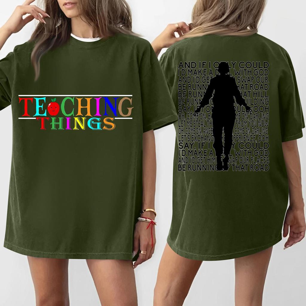 Women's Round Neck Printed Short-sleeved T-shirt Top