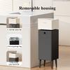 Stainless Steel Waste Bins Bathroom High-footed Trash Can Living Room Large Capacity Garbage Can Kitchen Food Dispose Litter Bin