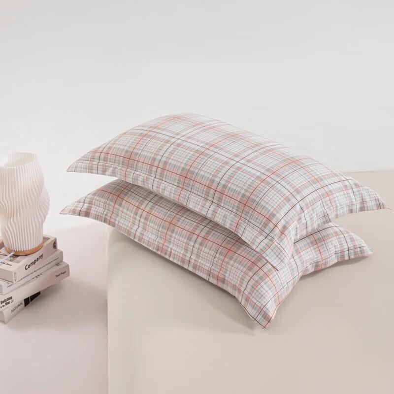 Muji Grün Kariert Gebürstetes Fleece 4-teiliges Bettwäsche-Set