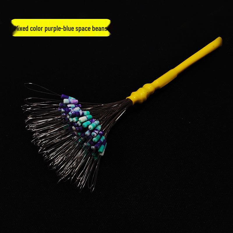 Premium Anti-Tangle Silicone Fishing Beads Set, 100pcs – High-Quality Space Bean Design for Superior Fishing Gear