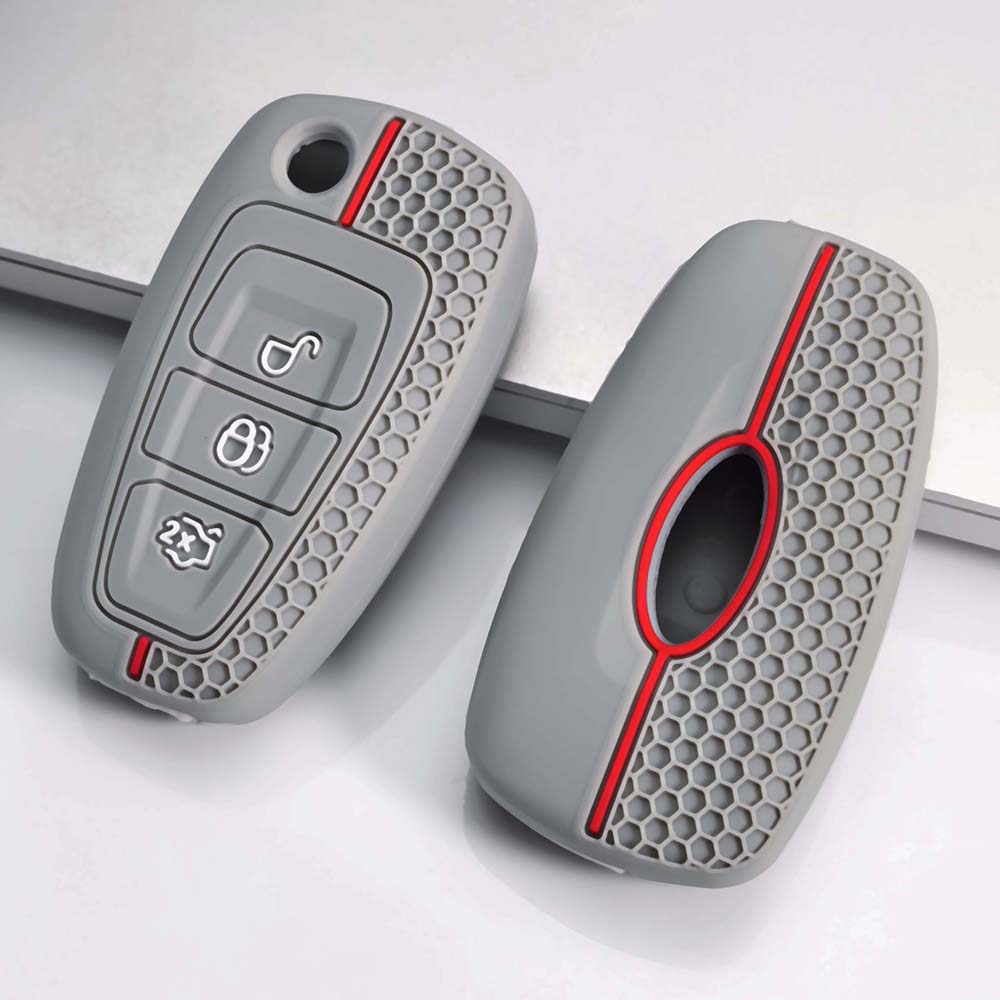 Silicone Car Key Cover Case Fit for Ford Focus 3 4 Mondeo MK4 MK5 Fiesta Kuga Escape EcoSport Ranger C Max S Max Galaxy B Max