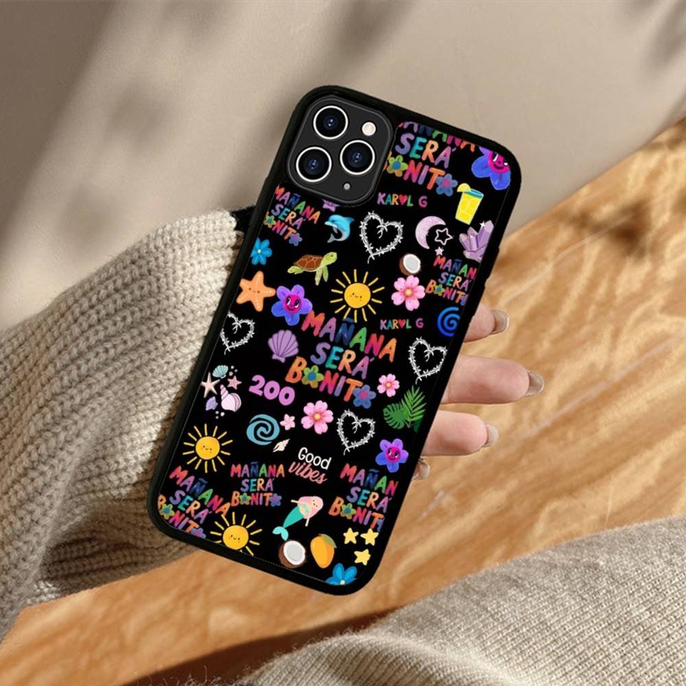 Чехол для телефона Karol G Manana Силиконовый PC+TPU Для Для IPhone 11 12 13 14 15 16 Plus Pro Max Чехол