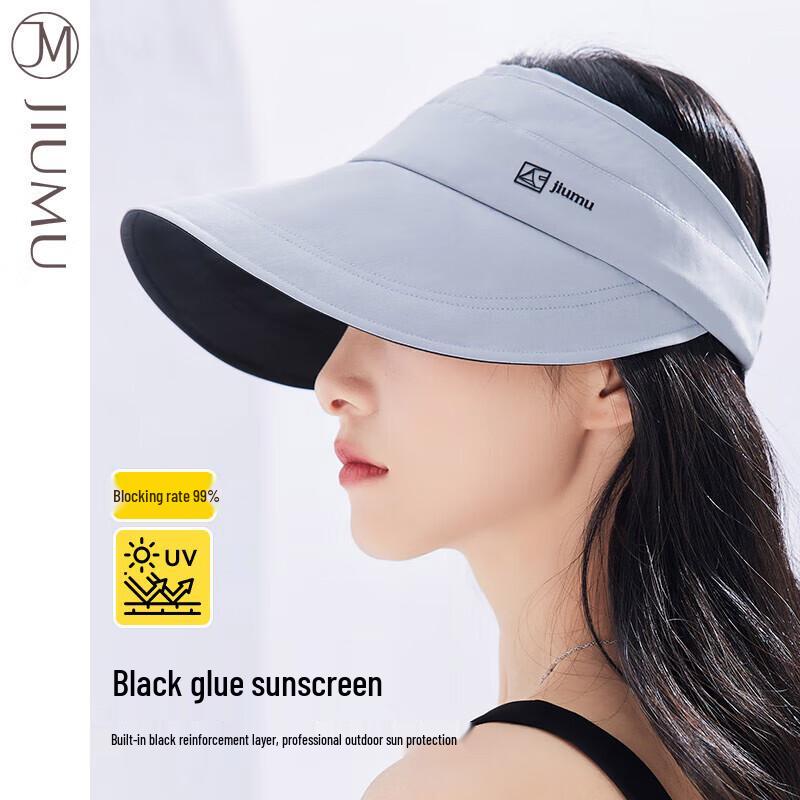 JIUMU Women's UV Protection Wide Brim Sun Visor