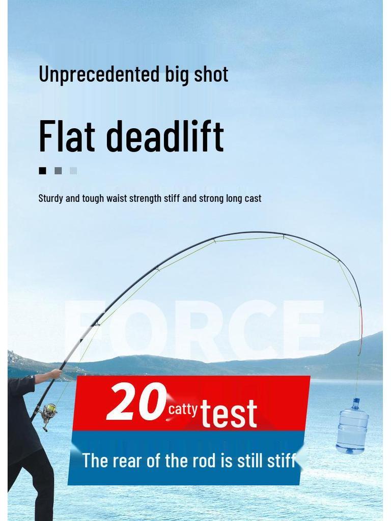 Enhanced Carbon Fiber Sea Fishing Rod Set - Super Hard, Long Casting Rod for Rock Fishing