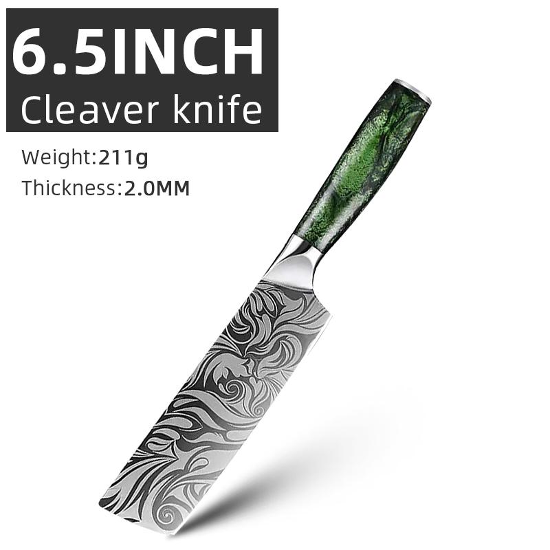 Stainless Steel Professional Japanese Kitchen Knives Durable Slicing Boning Paring Bread Utility Knife Chef Cleaver Meat Knife