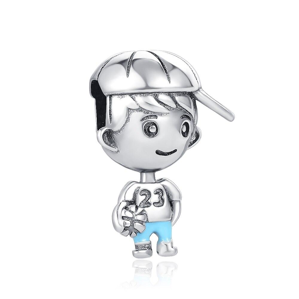 Nouveau 925 En Argent Sterling Rose Fille Garçon Rose Étincelle Entretoise Clip Charme À Perles Original De Mode Bracelet Bijoux À Bricoler Soi-Même Pour Les Femmes