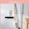 Wall Holder Broom Mount Adhesive Hooks For Home Bathroom Tools Organization