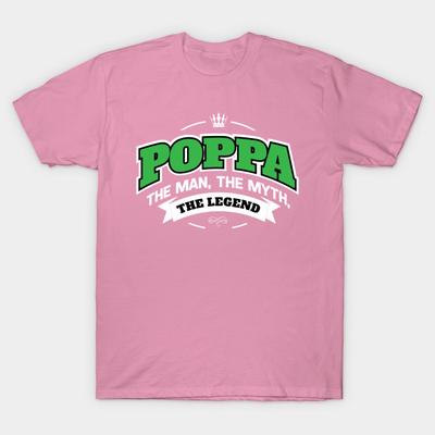 T Shirt Women Poppa The Man The Myth The Legend Harajuku Print Kawaii Tshirt Summer Short Sleeve Female T-Shirt Top Tee