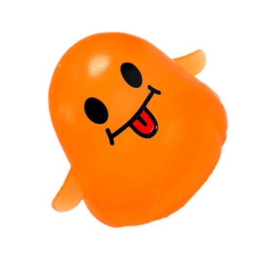 Glitter Ghost Squeeze Toy Stress Relief Transparent Ghost Squeeze Toy Slow Rising Decompression Sensory Fidget Toy Halloween Party Favors