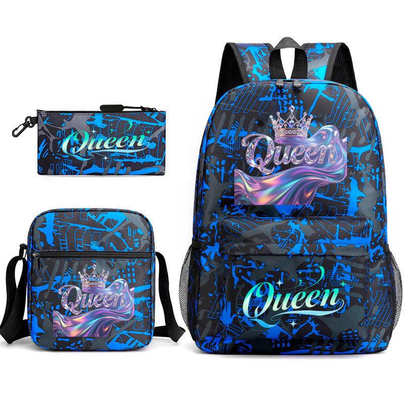 Backpack cute student schoolbag pink schoolbag couple backpack heat transfer printing backpack