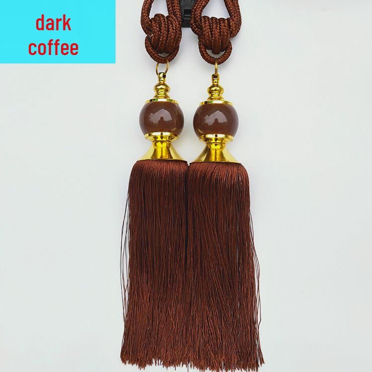 Jade Tassel Fringe Curtain Tie for Living and Bedroom Decor