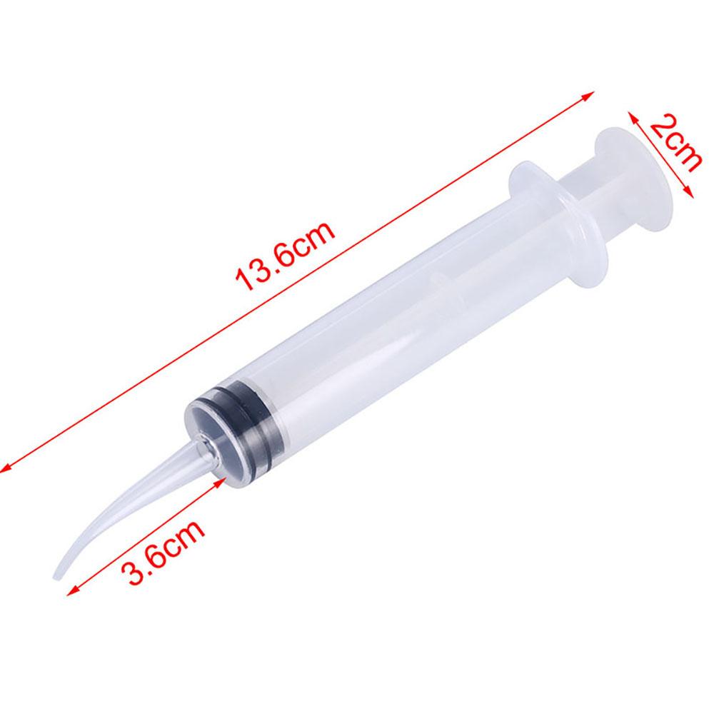 50 Pcs Disposable Dental Irrigation Syringe Curved Tip 12Ml Dentist Use Tip Diameter 1 9Mm Dentistry Material