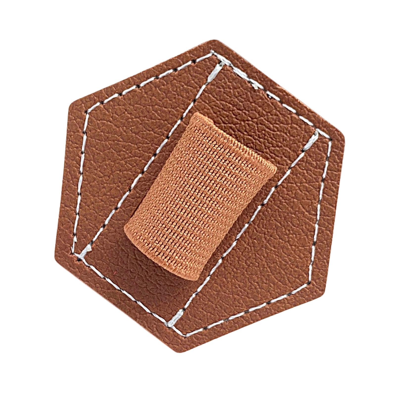 

Клейкий держатель для ручки-клипсы, кожаный держатель для карандаша, эластичный держатель для ручки для блокнота в твердом переплете, журнала, планшета, кожаный слот для ручки коричневый